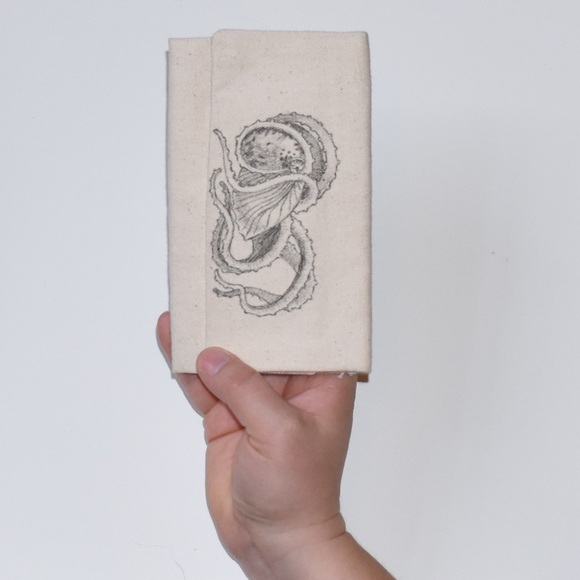 Wallet trifold men's octopus sea creatures for him - Picture 5 of 5